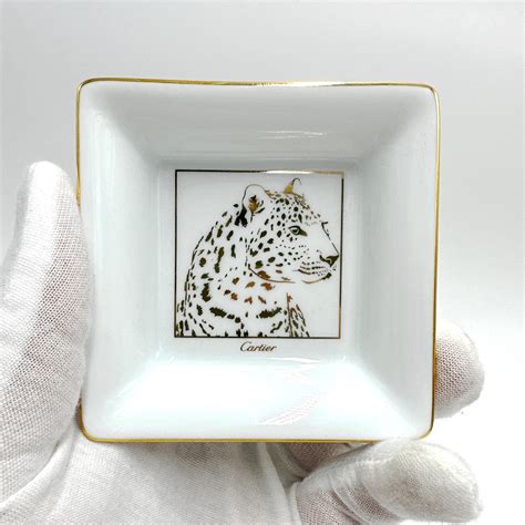 cartier trinket tray|panther de cartier trinket trays.